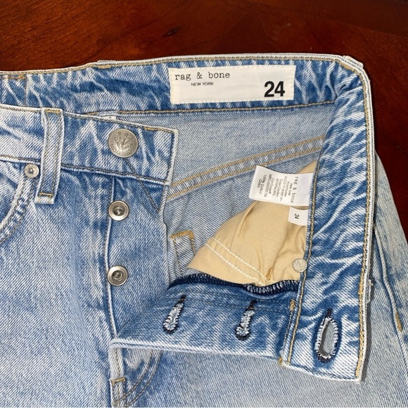 Rag & Bone Blue Denim Shorts MAYA WALKING SHORTS - Picture 7 of 9